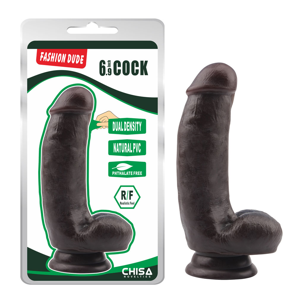 Fashion Dude-6.9 بوصة Cock-Brown