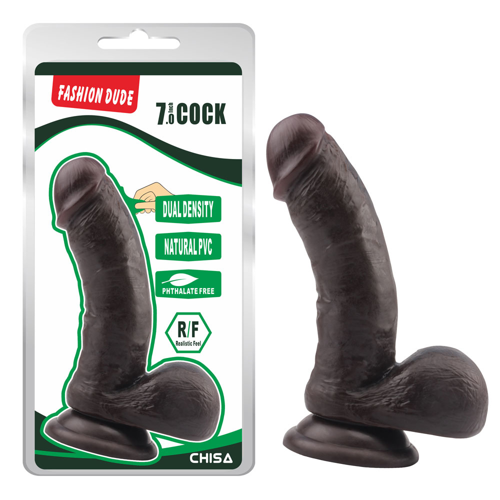 Fashion Dude-7.0 بوصة Cock-Brown