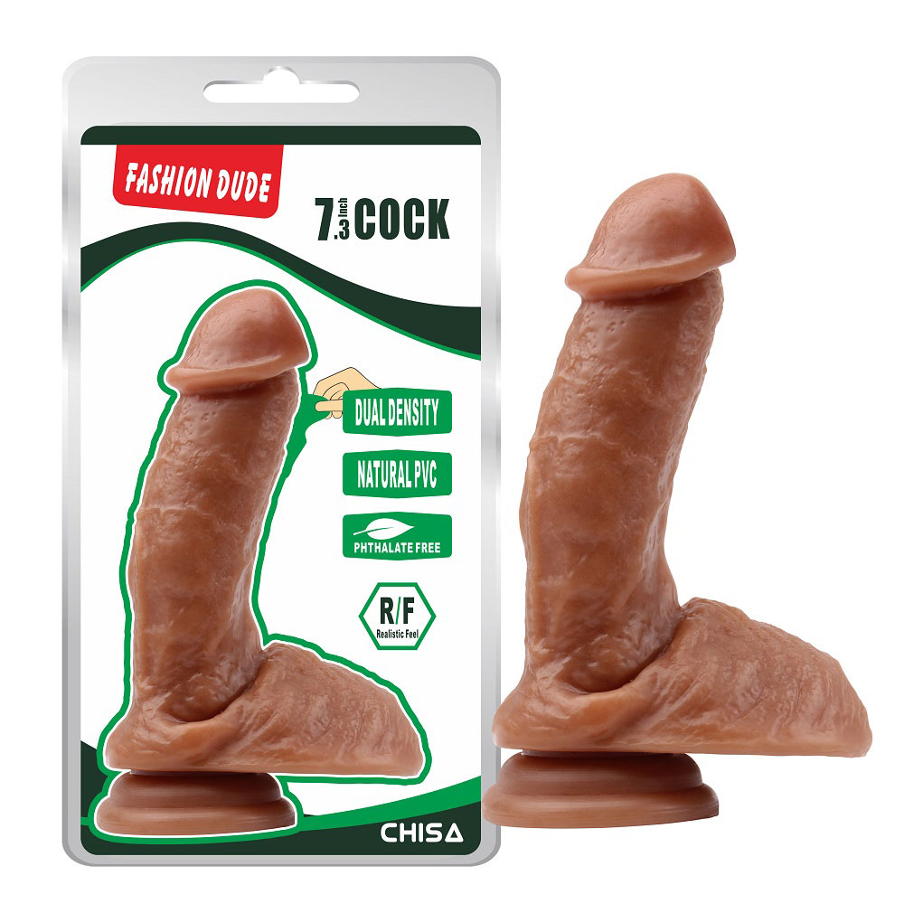 Fashion Dude- 7.3 بوصة Cock-Brown